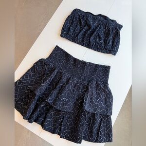 100% Cotton Blue Set - Top & Bottom